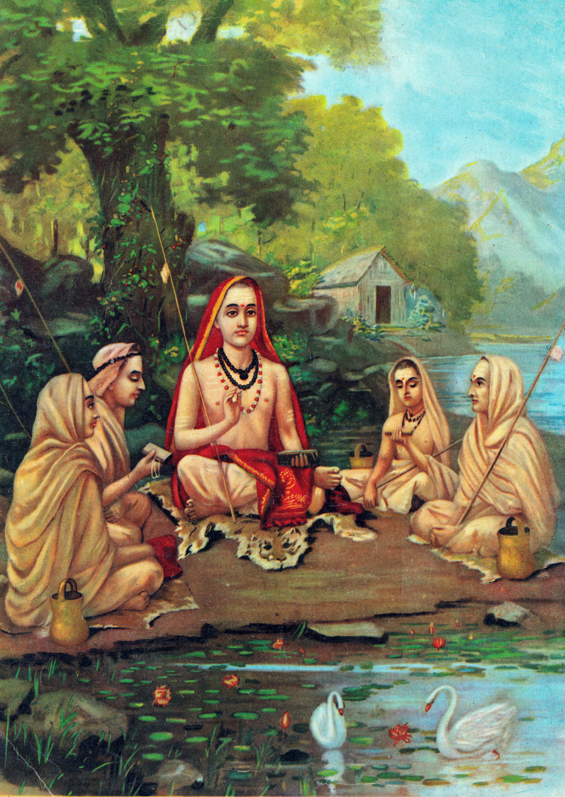 Which are places which Adi Shankaracharya visited?