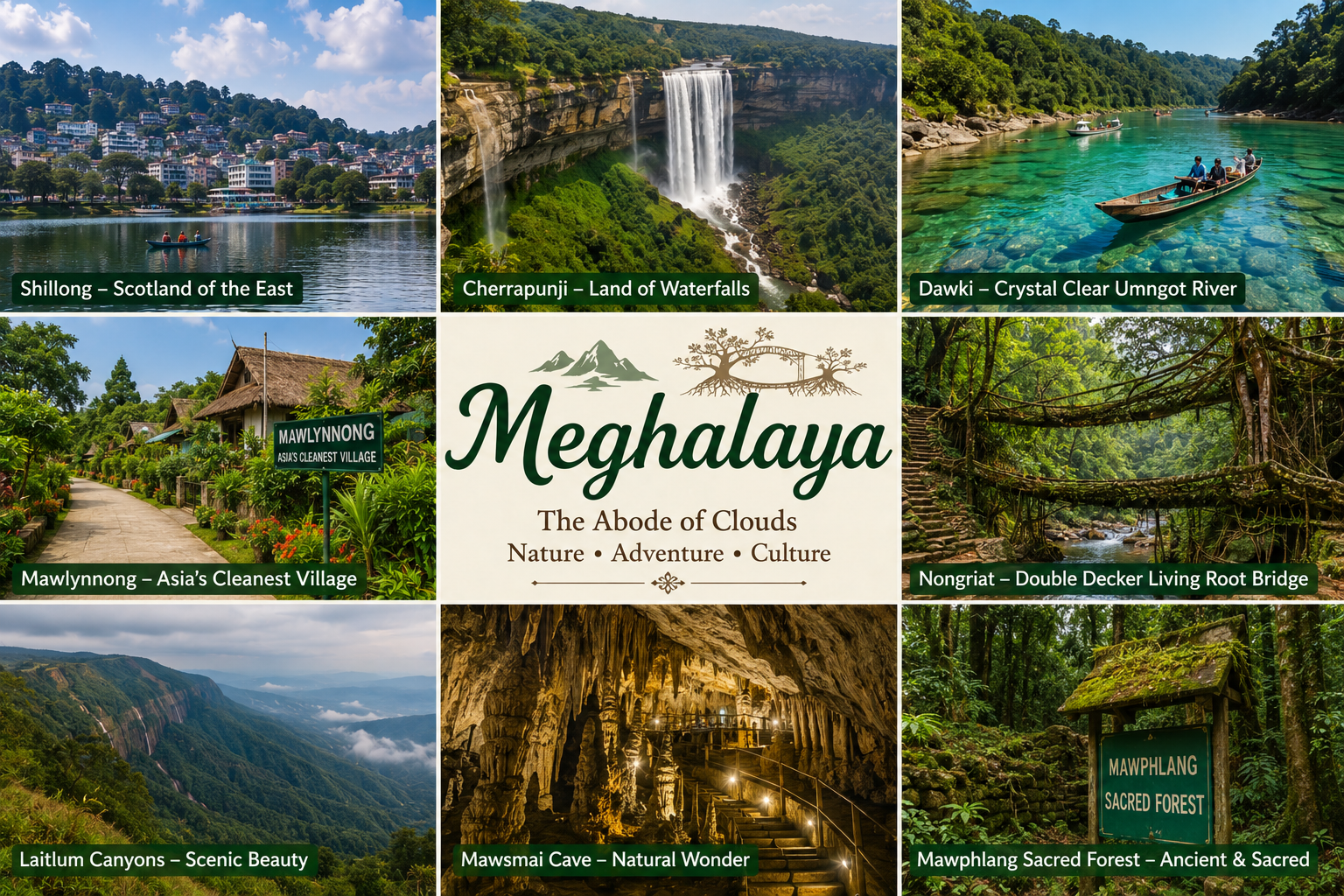 Places to Visit in Meghalaya: Complete Travel Guide for Tourists