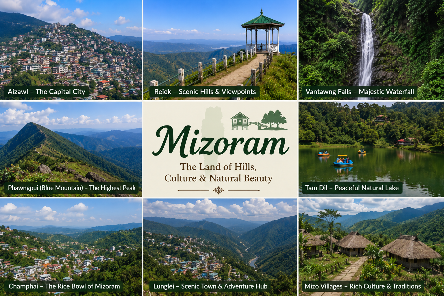 Places to Visit in Mizoram: Complete Travel Guide for Tourists