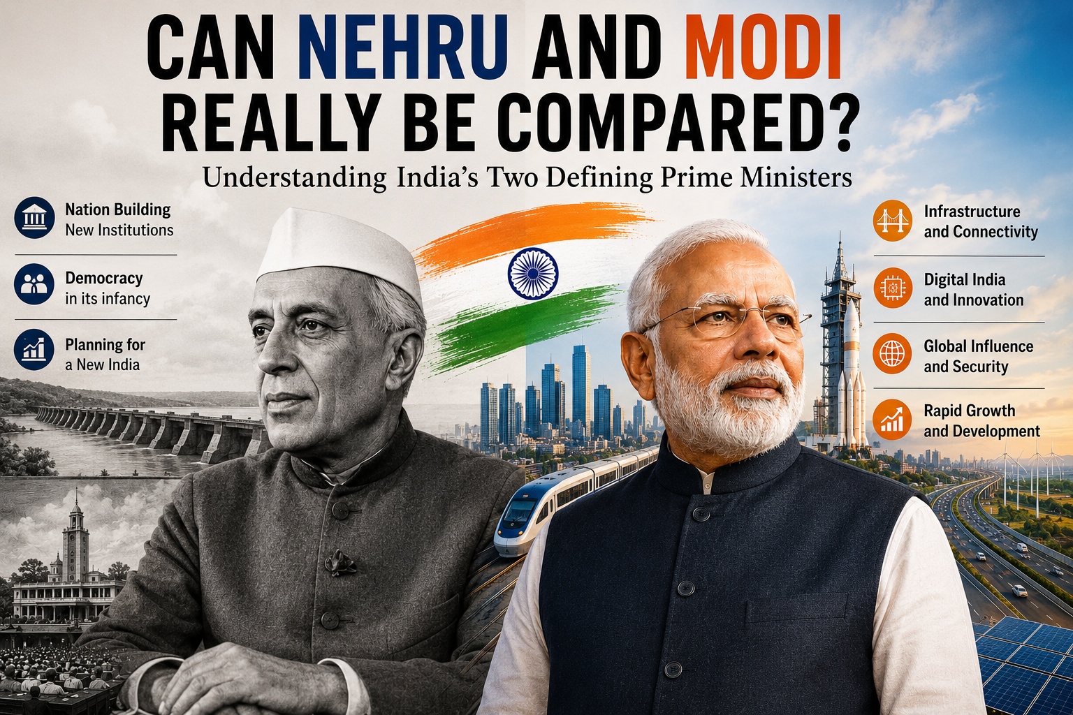 Can Nehru and Modi Really Be Compared? Understanding India’s Two Defining Prime Ministers