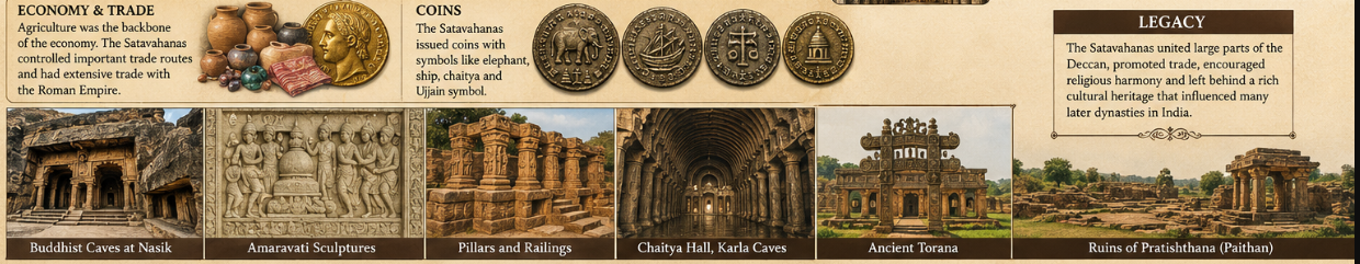 Satavahana Dynasty: History, Rulers, Administration, Culture, and Legacy of Ancient India’s Great Empire
