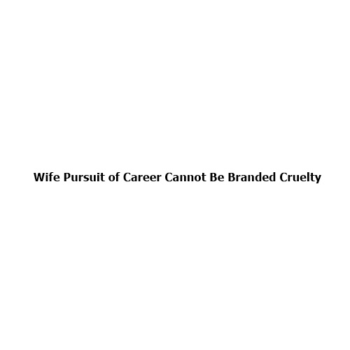 Wife’s Pursuit of Career Cannot Be Branded Cruelty: Understanding the Supreme Court’s Landmark Observation