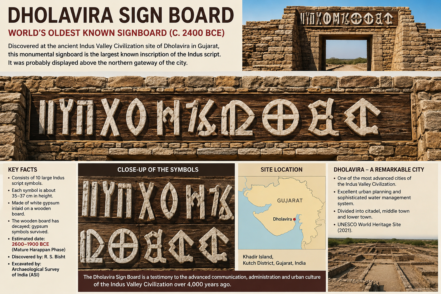 Dholavira Sign Board: The World’s Oldest Known Public Signboard