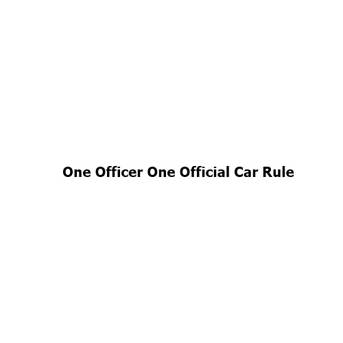 Centre Enforces ‘One Officer, One Official Car’ Rule: A Major Reform to Reduce Government Expenditure