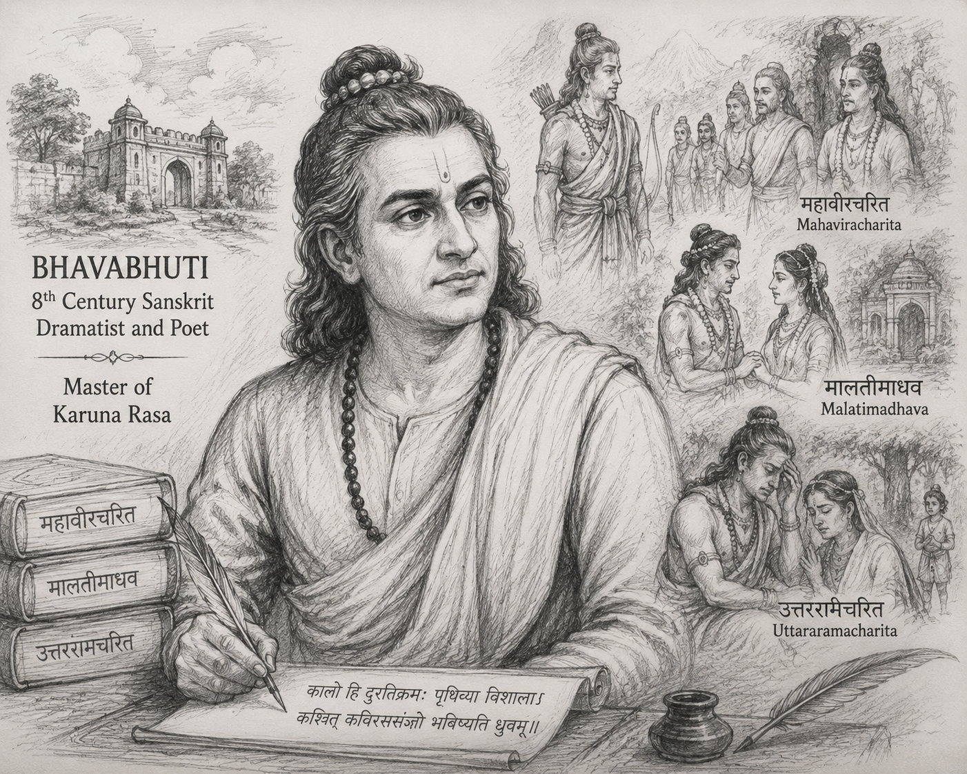 Bhavabhuti: The Great Sanskrit Dramatist Who Mastered the Emotion of Karuna