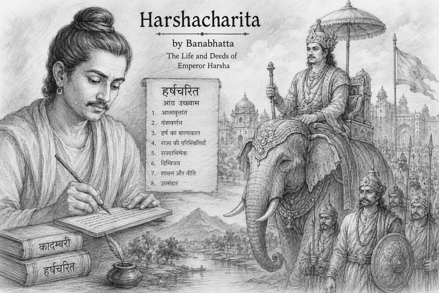Harshacharita: The Life of Emperor Harsha and a Window into 7th-Century India