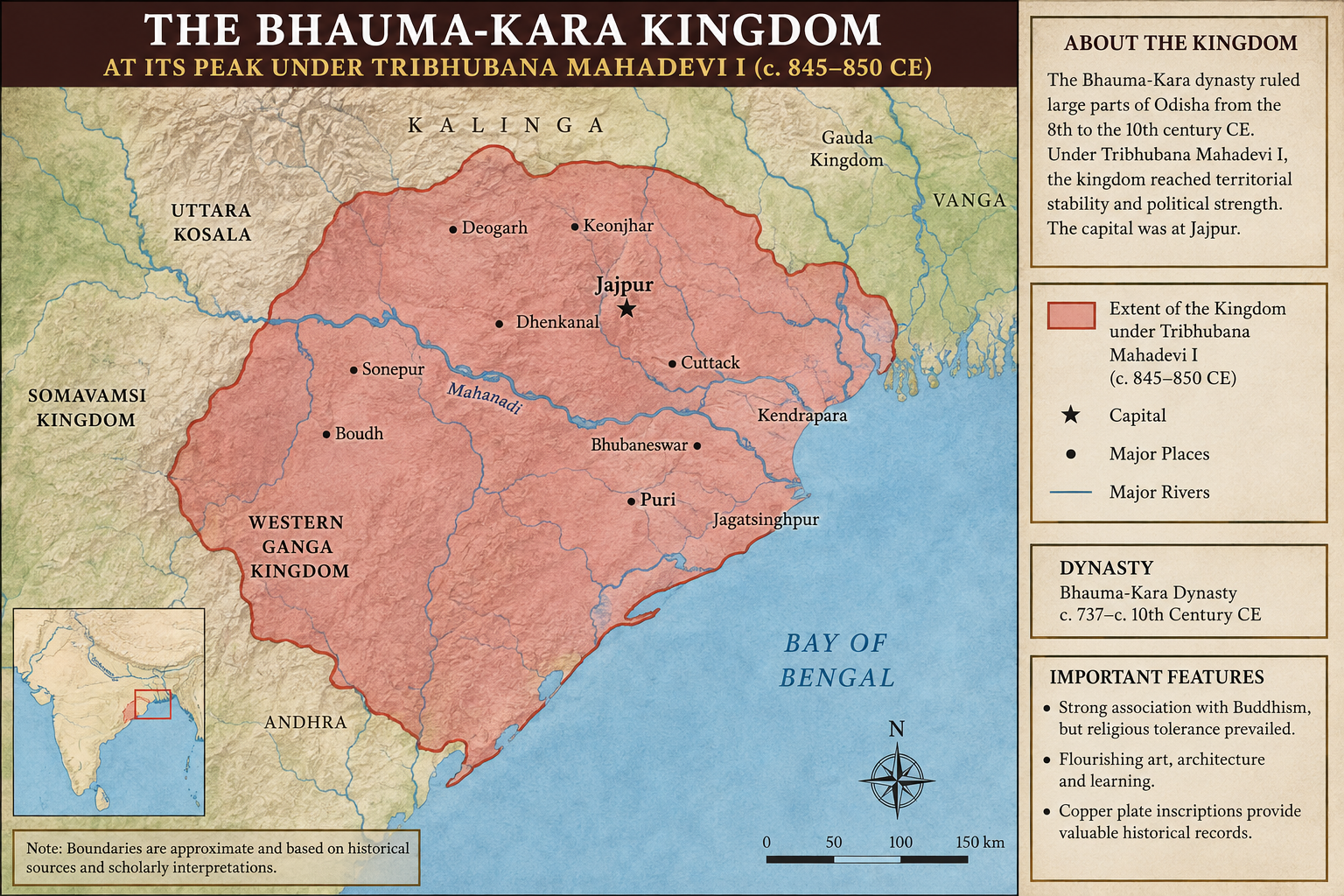 Tribhubana Mahadevi I: The Powerful Queen of the Bhauma-Kara Dynasty