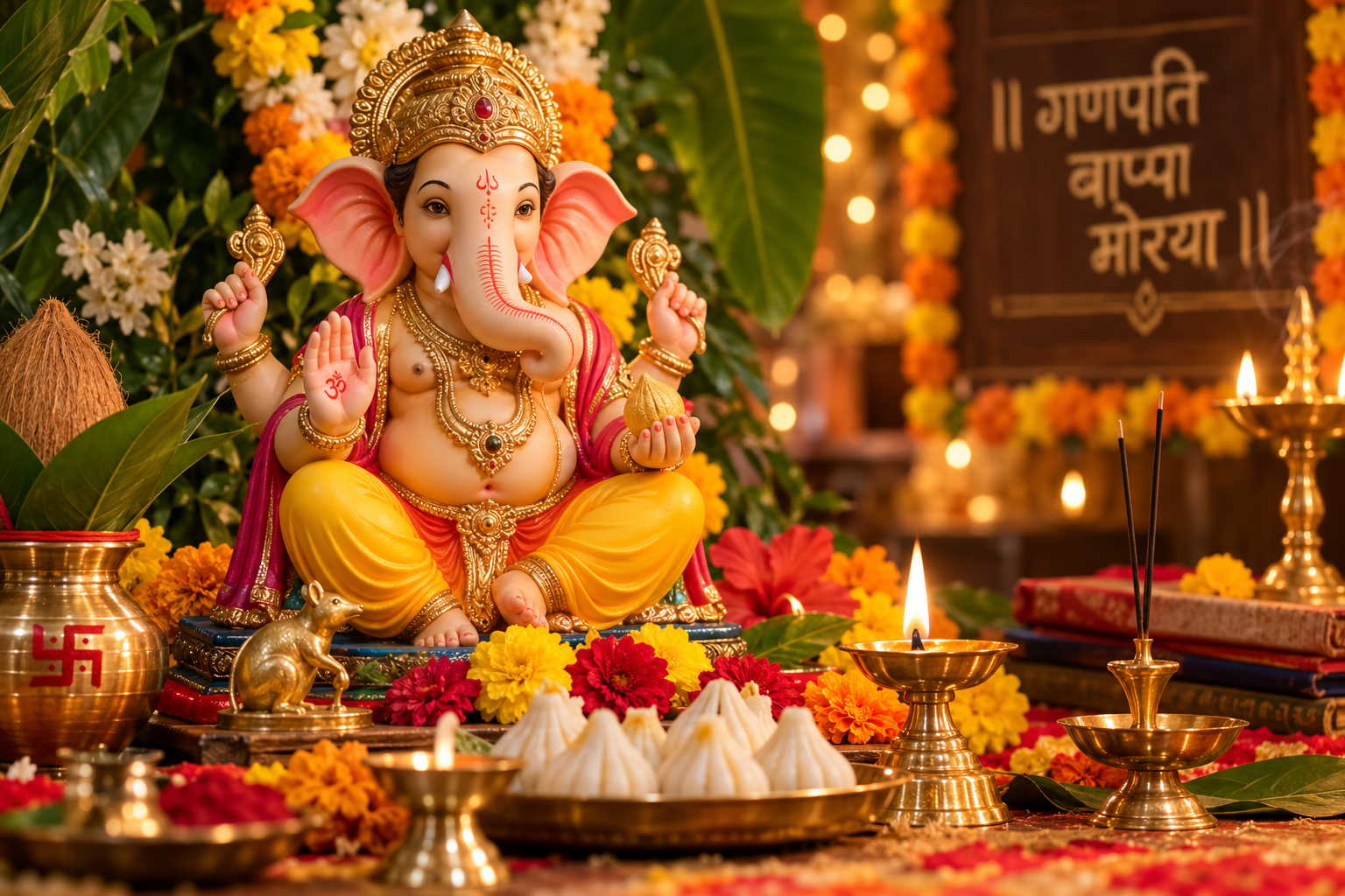 Ganesh Chaturthi 2026: Ganesh Ji Ki Aarti, Puja Vidhi, Wishes and Mantra