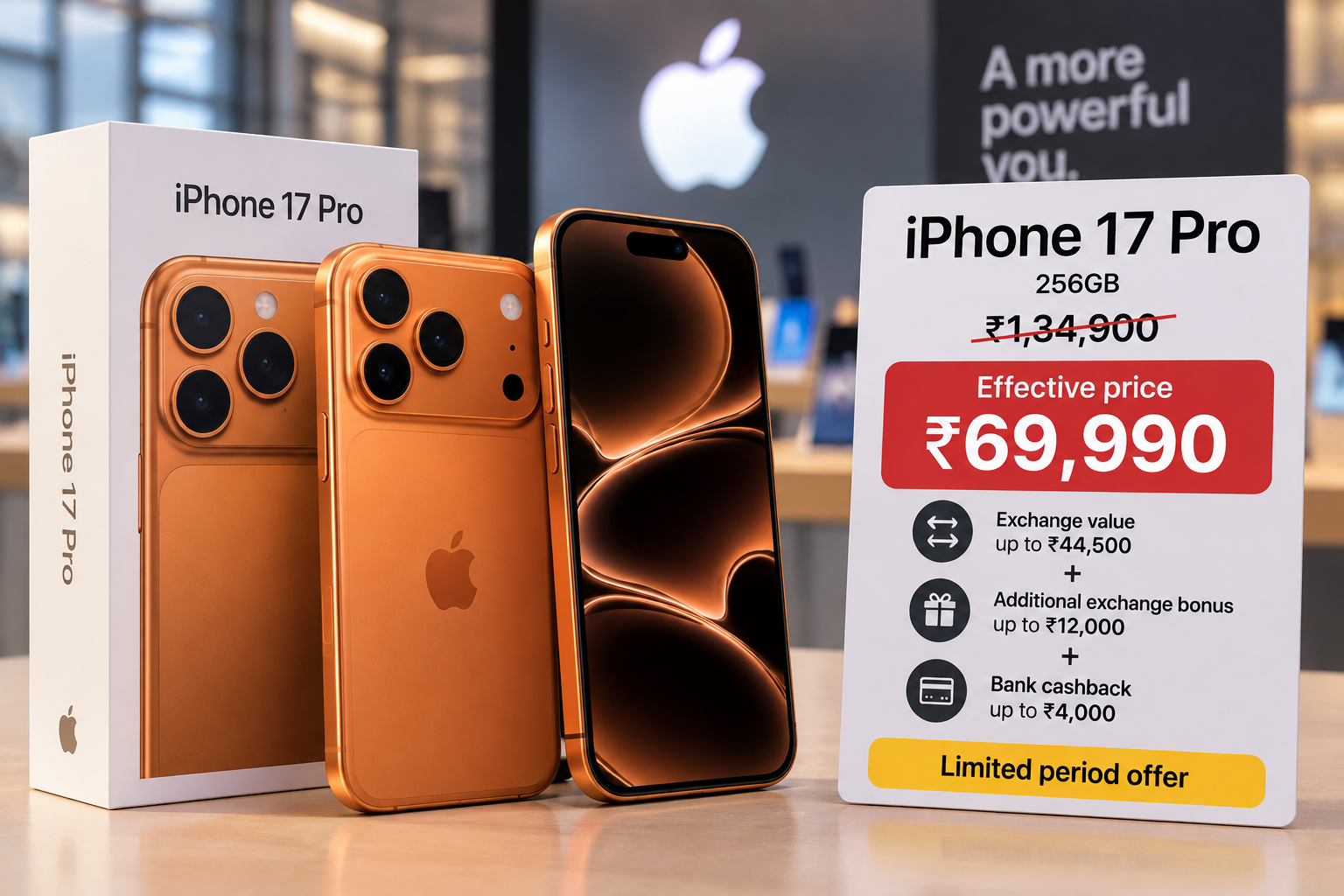 iPhone 17 Pro Price in India: Croma Offers Effective Price of ₹69,990