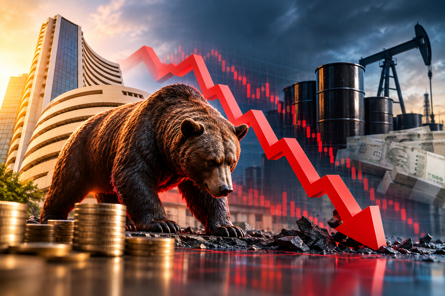 Why Is the Indian Stock Market Falling Today? 7 Reasons Behind the Sensex and Nifty Decline