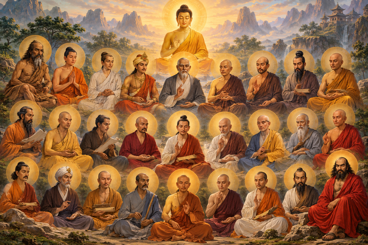 The 28 Indian Buddhist Patriarchs: From Mahākāśyapa to Bodhidharma